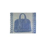 Louis Vuitton Vintage Pre-owned Silke sjalar Blue, Dam