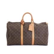 Louis Vuitton Vintage Vintage belagd canvas helgväska Brown, Unisex