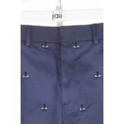 Fendi Vintage Begagnade bomullsbyxor-shorts-kjolar Blue, Dam