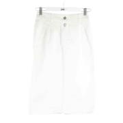 Dior Vintage Pre-owned Bomull nederdelar White, Dam