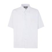 Raf Simons Oversized Short Sleeved Denim Shirt White, Herr