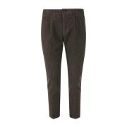 Department Five Prince Chinos Trouserswith Pences IN Velvet Brown, Her...
