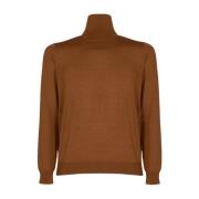 Laneus Turtleneck Sweater Regular Fit Brown, Herr