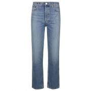 Re/Done Vintage High Rise Loose Jeans Blue, Dam