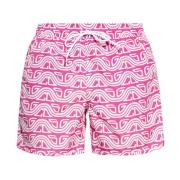Gcds Patterned swim shorts Pink, Herr