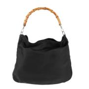 Gucci Vintage Förägad Svart Syntetisk Gucci Bambus Väska Black, Dam