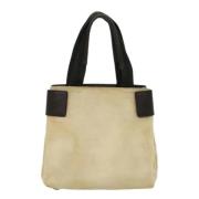 Prada Vintage Pre-owned Canvas prada-vskor Beige, Dam