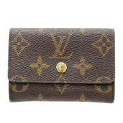 Louis Vuitton Vintage Förägande Brun Canvas Louis Vuitton Plånbok Brow...