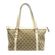 Gucci Vintage Pre-owned Canvas totevskor Brown, Dam