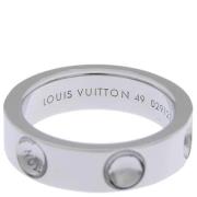 Louis Vuitton Vintage Pre-owned Silver Vitguld Ring Gray, Dam