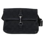 Gucci Vintage Pre-owned Canvas gucci-vskor Black, Dam