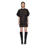 Antik Batik Short Dresses Black, Dam