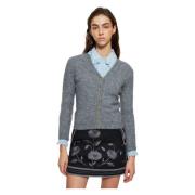 Antik Batik Tiba stickad gilet Gray, Dam