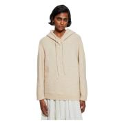 Antik Batik Tiba stickad sweatshirt Beige, Dam