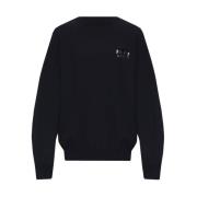 Balenciaga Sweater with logo Black, Herr