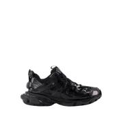 Balenciaga Noir Track Sneakers - Svart Gummisula Black, Unisex