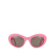 Balenciaga Rosa/Grå Solglasögon - Stilfull Modell Pink, Dam