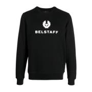 Belstaff Svarta Sweaters med Phoenix Logo Black, Herr