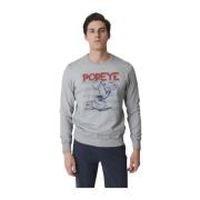 Bob Popeye Sweatshirt White, Herr