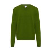 Bottega Veneta Grön Cashmere Crewneck Sweater Green, Herr