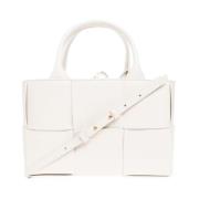 Bottega Veneta Vit Arco Mini Shopper Väska White, Dam