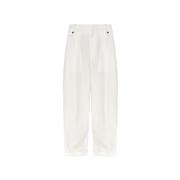 Bottega Veneta Loose-fitting trousers White, Dam