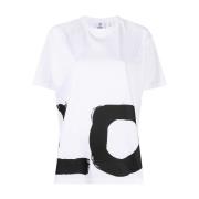Burberry Love Print Två-Ton T-Shirt White, Dam