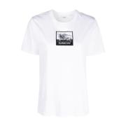 Burberry A1464 Margot T-Shirt - Stilfull och Bekväm White, Dam
