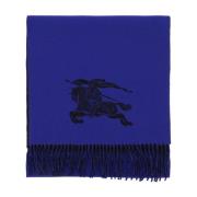 Burberry Vändbar Cashmere Halsduk med Equestrian Knight Design Blue, H...