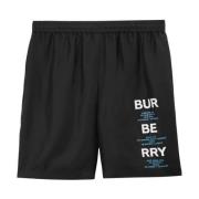 Burberry Svarta Shorts för Män Aw23 Black, Herr
