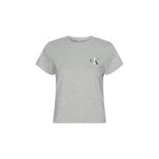 Calvin Klein 020 Crewneck T-Shirt för Män Gray, Dam