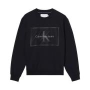 Calvin Klein Herr Logo Sweatshirt Black, Herr