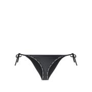 Calvin Klein Svart Donna Slip Bikini med Logo Tape Black, Dam