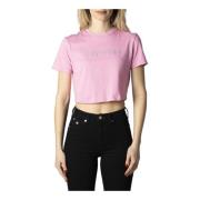 Calvin Klein Dam Rosa Tryck T-shirt Pink, Dam