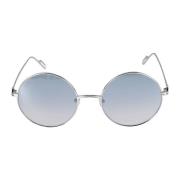 Cartier Snygga solglasögon med silverfärgad metallram Gray, Unisex