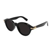 Cartier Svarta solglasögon, Stil 0395s Black, Dam