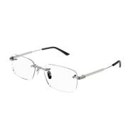 Cartier Ct0349O Rektangulära Optiska Glasögon Gray, Herr