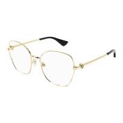 Cartier Metall optisk glasögon för kvinnor Yellow, Unisex