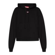Diesel ‘F-Jaral’ hoodie med logotyp Black, Dam