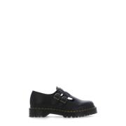 Dr. Martens Svarta Läderloafers med Justerbara Remmar Black, Dam