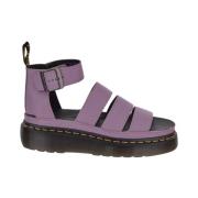 Dr. Martens Stiliga platta sandaler för kvinnor Purple, Dam