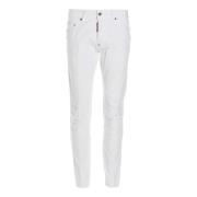 Dsquared2 Slim-Fit Vita Denim Jeans White, Herr