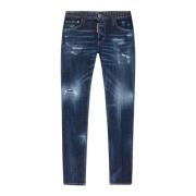 Dsquared2 Slim-Fit Denim Jeans för Män Blue, Herr