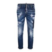 Dsquared2 Blå & Grön Slim-fit Denim Jeans Blue, Dam