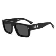 Dsquared2 Ikoniska solglasögon med metallnitar Black, Unisex