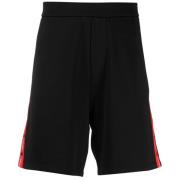 Dsquared2 Logo Side Stripe Shorts Black, Herr