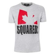Dsquared2 Ikoniskt Logotyp T-shirt Uppgradering Gray, Herr