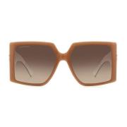 Dsquared2 Unika design solglasögon med D2-logotyp Brown, Dam