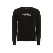 Dsquared2 Svarta Ulltröjor Black, Herr