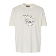 Emporio Armani Herr T-shirt med logotryck White, Herr